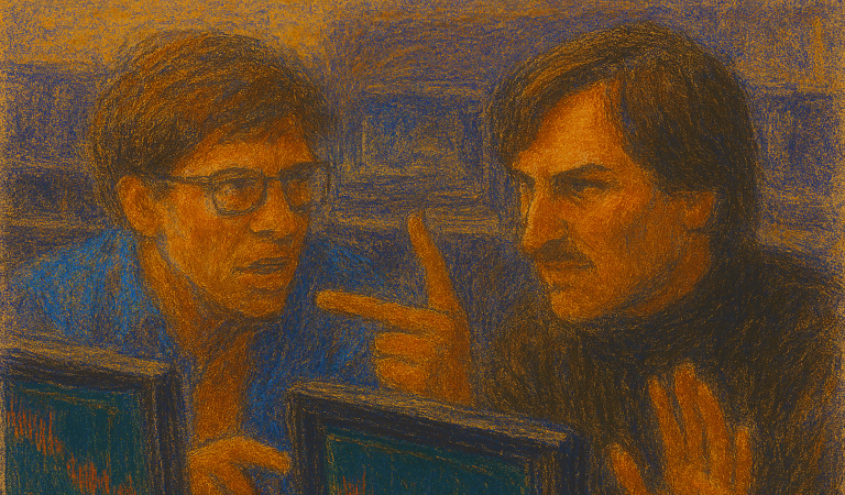 Bill Gates and Steve Jobs Trading