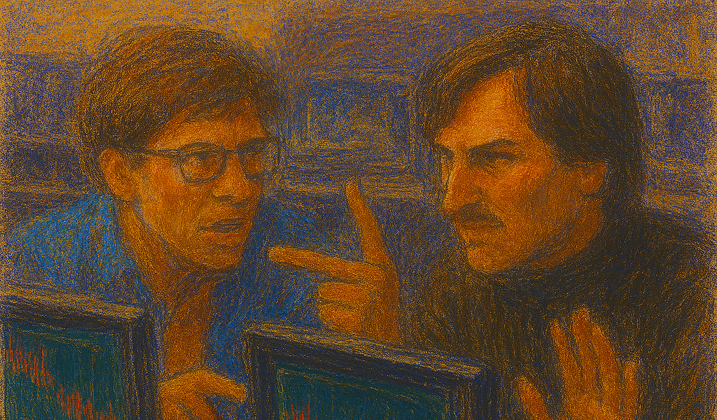 Bill Gates and Steve Jobs Trading - CdSears.com