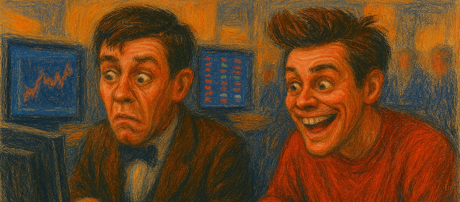 Jerry Lewis and Jim Carrey Trading
